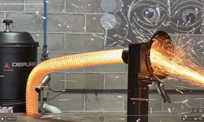 Spark Trap for an Industrial Vacuum