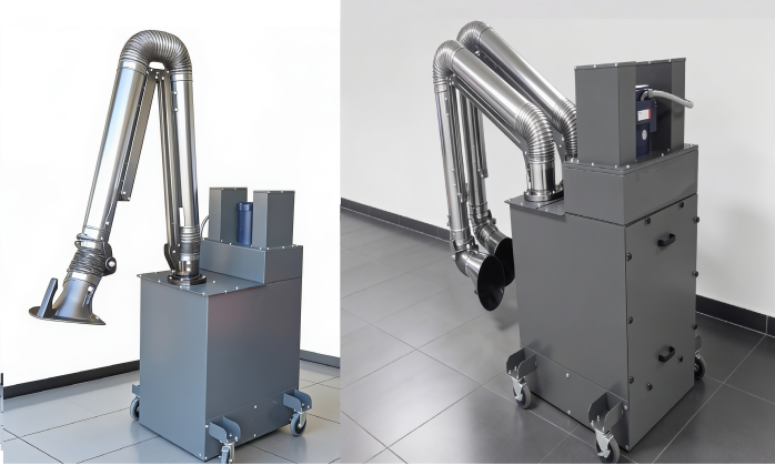 Fume Booth with SS Arm2